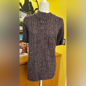 Sonoma Short-Sleeve 3 Button Cardigan Sweater